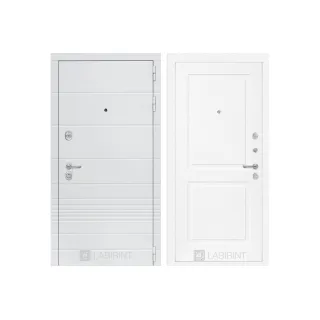Входная дверь Лабиринт Трендо 11 Белый софт